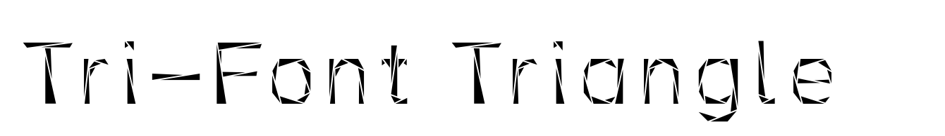 Tri-Font Triangle